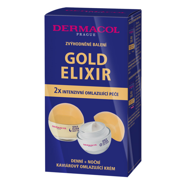 Dermacol - Duopack Gold Elixir denný + nočný krém