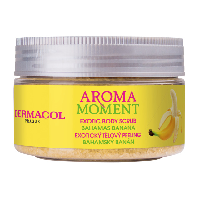 Dermacol Aroma Moment - telový cukrový peeling - Bahamský banán