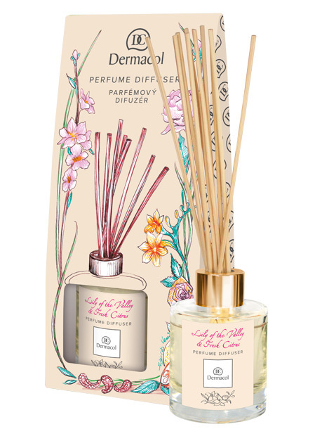 Dermacol - Parfumový difuzér s vôňou konvaliniek, levandule a bieleho jazmínu - 100 ml