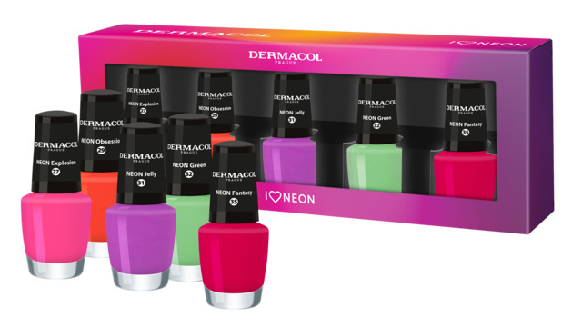 Obrázok Dermacol set of neon nail polishes